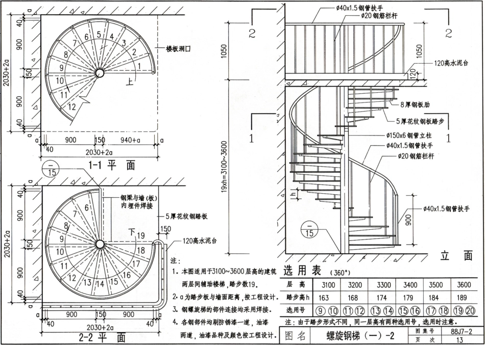 B钢梯--建筑图集_第1页
