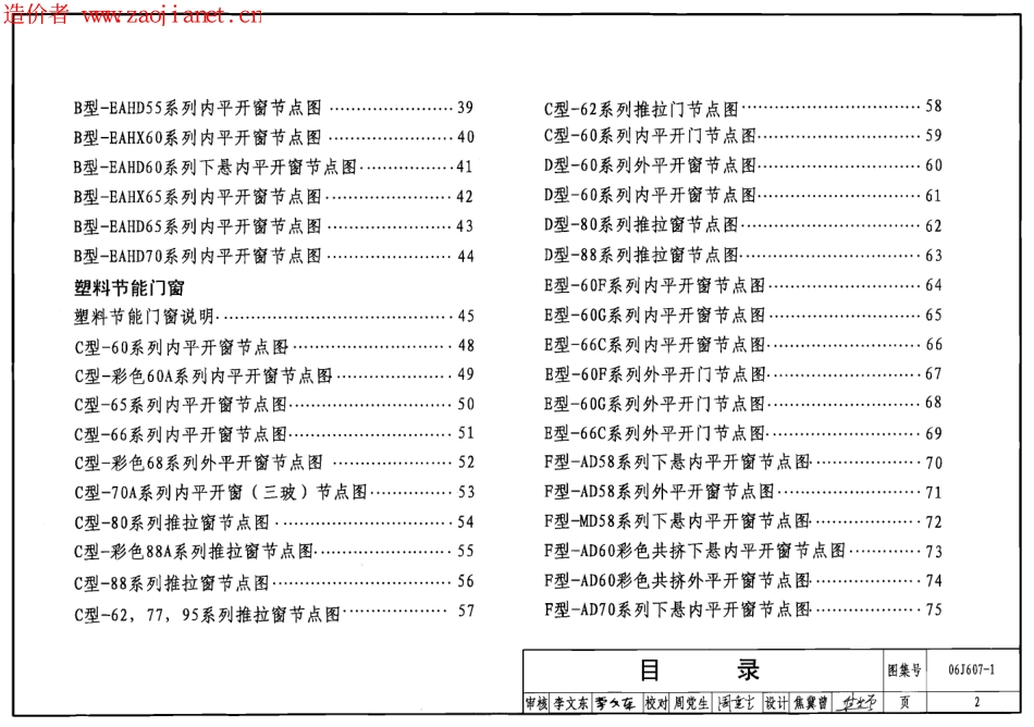 建筑节能门窗(一)--建筑图集_第2页