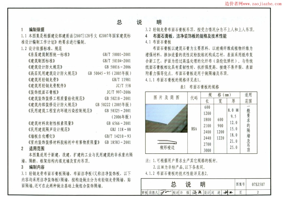 轻钢龙骨布面石膏板、布面洁净板隔墙及吊顶图集--建筑图集_第2页