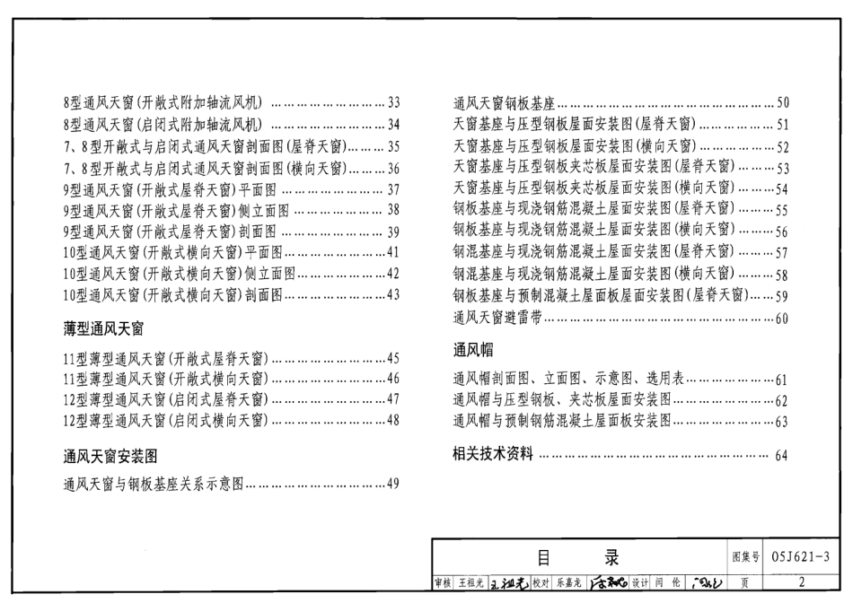 通风天窗--建筑图集_第2页