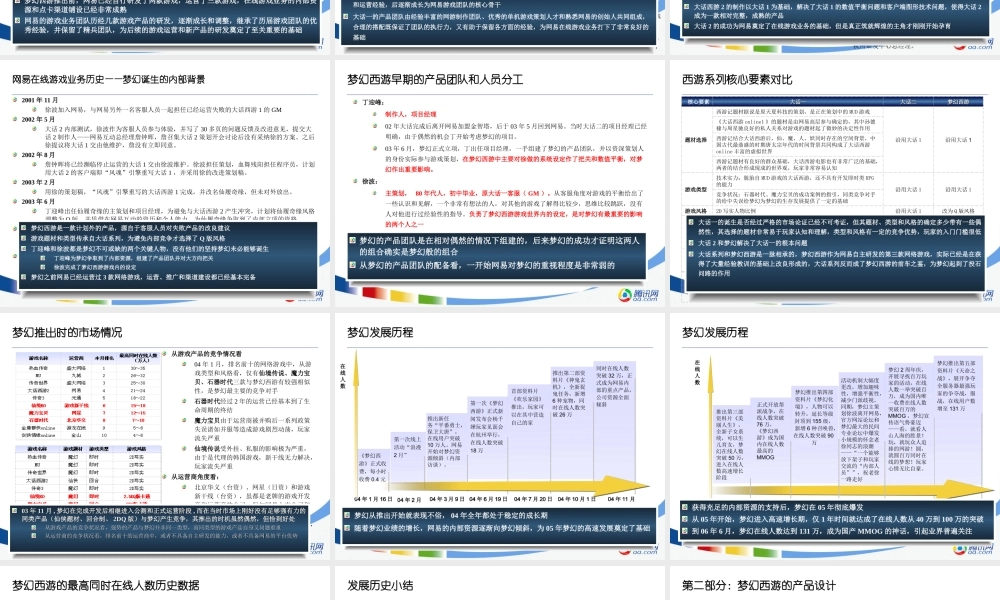 腾讯对《梦幻西游》研究分析