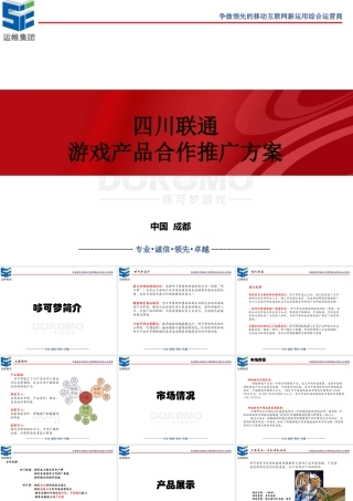 四川联通游戏产品合作推广方案1
