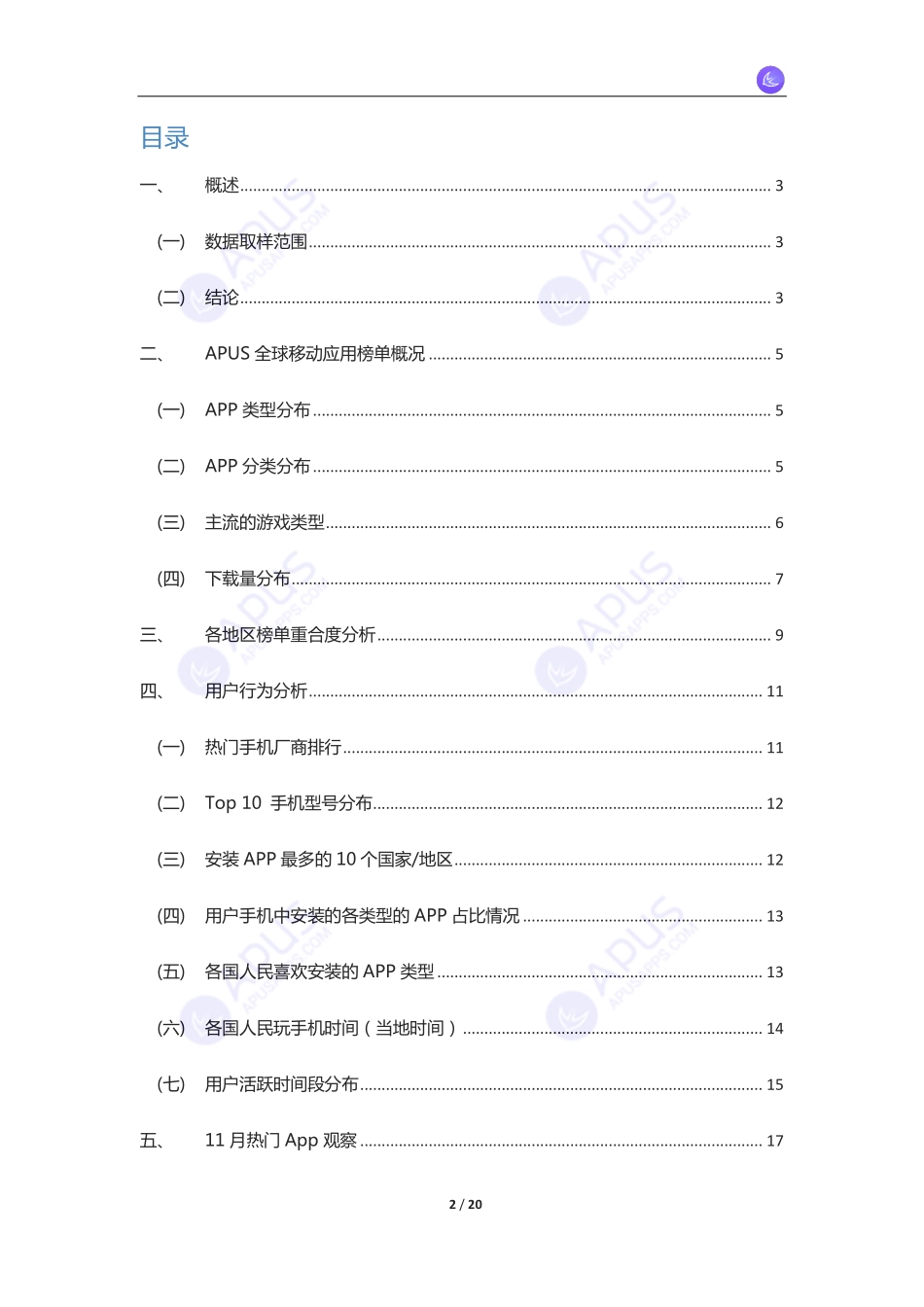 APUS：2014年11月全球应用分析报告_第2页