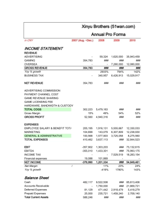 51wan公司运营数据-2009