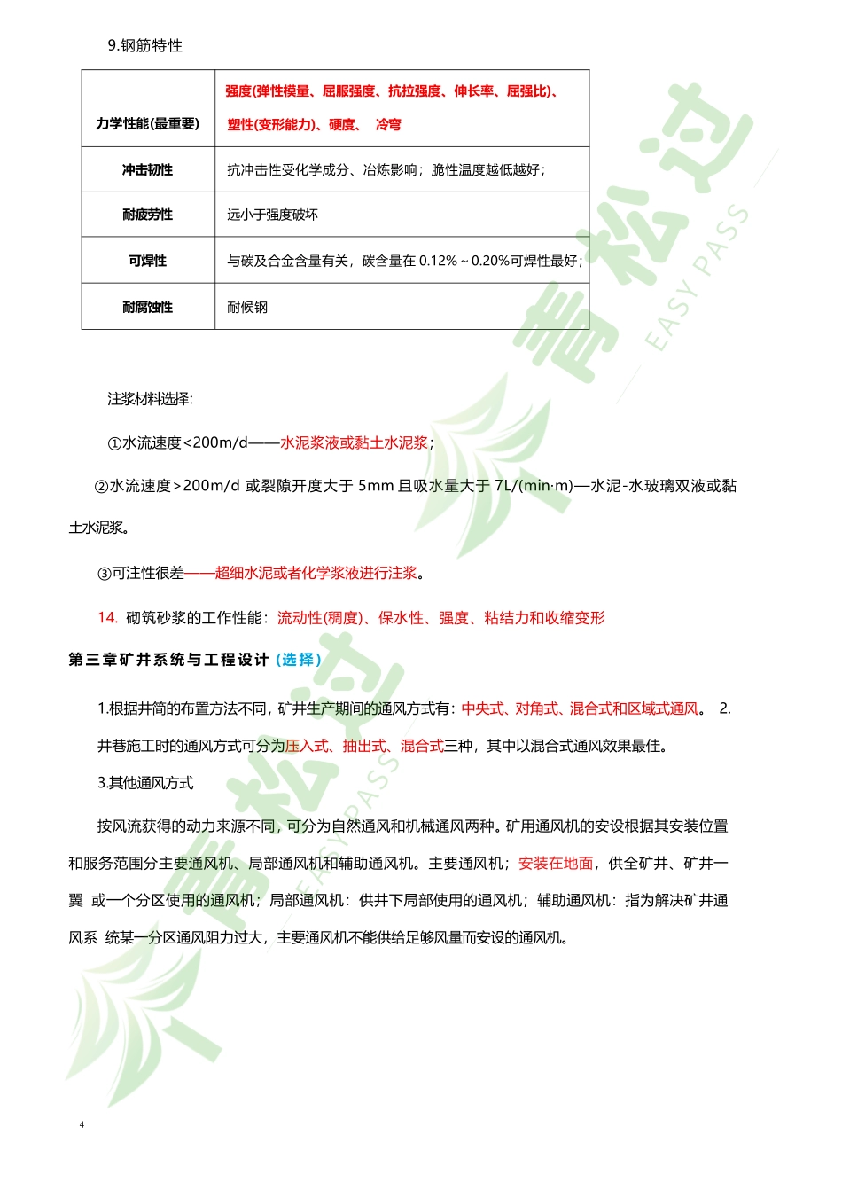 盘古文库-2024年一建（矿业）考前10页纸_第2页