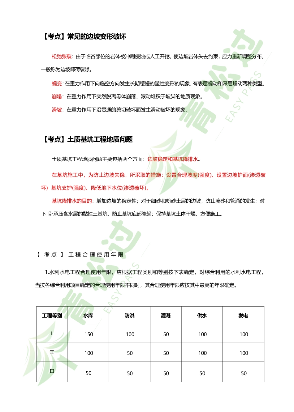 盘古文库-2024年一建（水利）考前10页纸_第2页