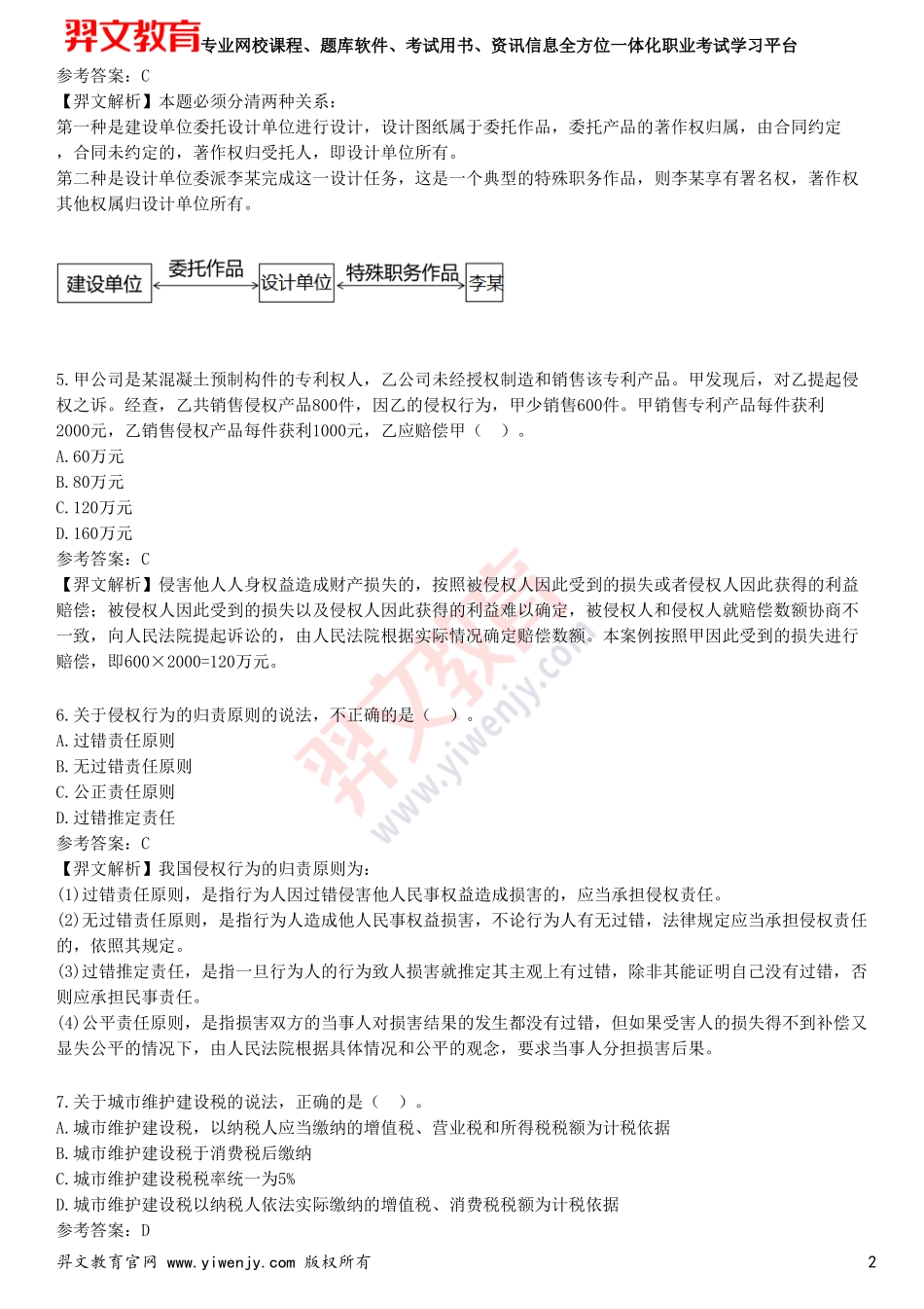 2025年一级建造师《建设工程法规及相关知识》考前点题卷二_第2页