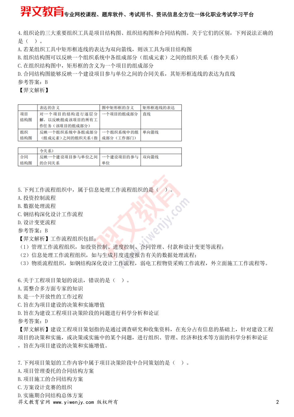2025年一级建造师《建设工程项目管理》预测试卷一_第2页
