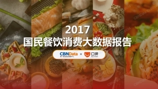 2017国民餐饮消费大数据报告(101页)