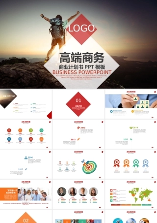 高端商务公司介绍商业计划书产品介绍ppt模板