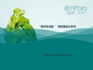 海洋生活家商业计划书
