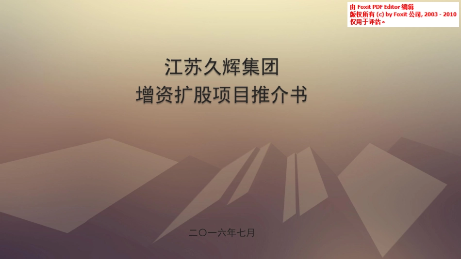 江苏久辉肝钠素商业计划书_第1页