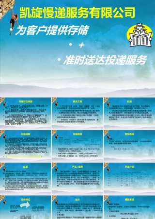 凯旋慢递创业计划ppt展示