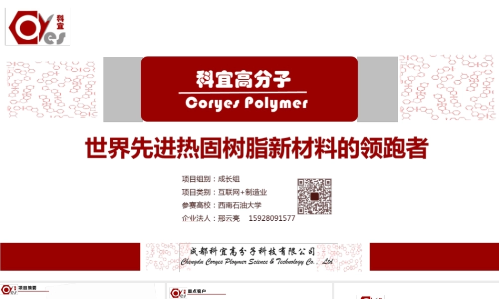 科宜高分子：世界先进热固树脂的领跑者_PPT】
