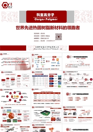 科宜高分子：世界先进热固树脂的领跑者_PPT】