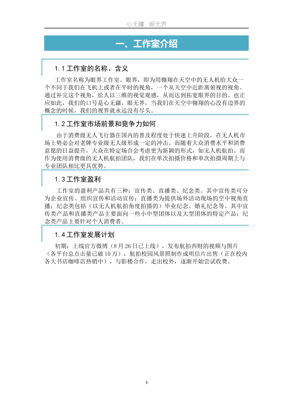 眼界工作室策划书_第3页