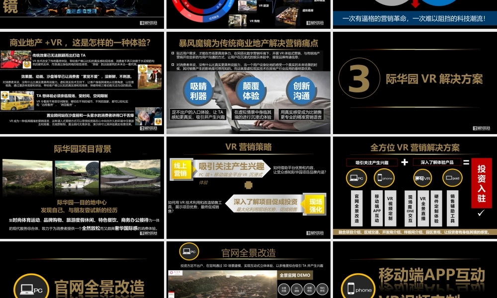 【际华园】商业地产VR沉浸式体验商业计划书