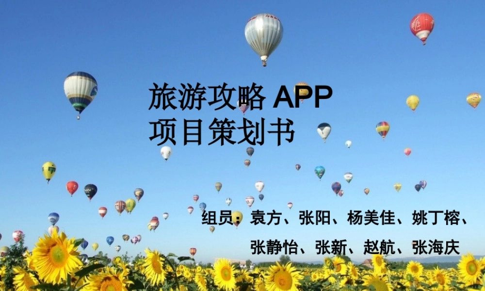 旅游攻略APP策划书