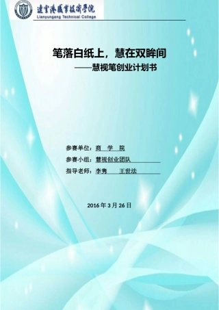 惠视创业书定稿