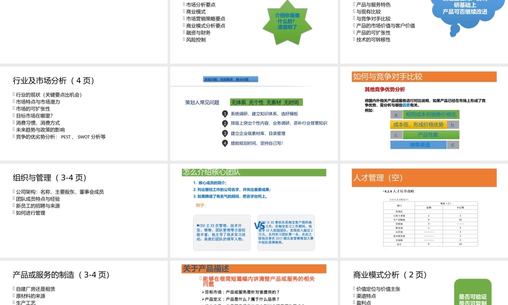 如何撰写创业计划书