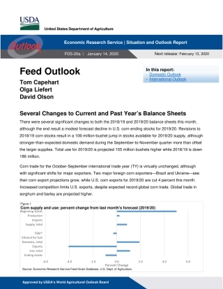 美国农业部-美股-农业行业-饲料展望：对当前和过去一年的资产负债表做了几项调整-20200114-16页