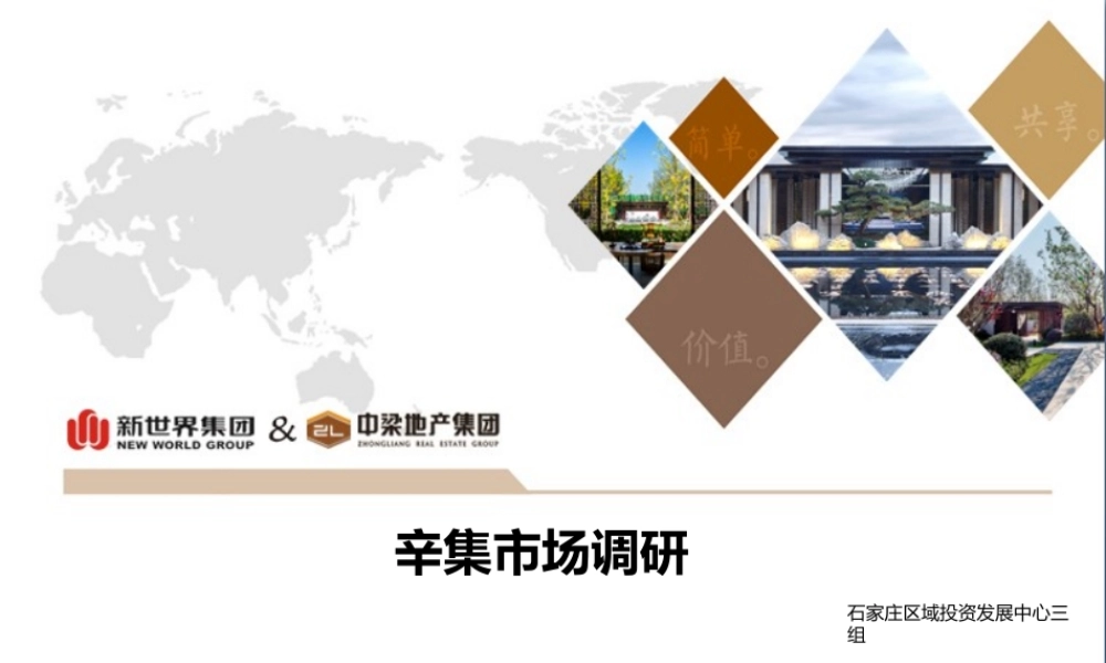【城市进入研究】河北辛集房地产市场调研