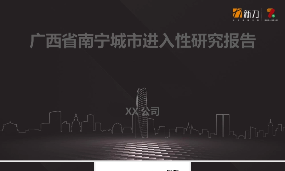 【城市进入研究】南宁-广西省南宁城市进入性研究报告-新力