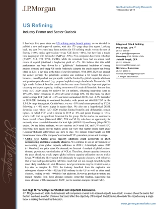 JP 摩根-美股-炼油业-美国炼油业：行业入门和行业展望