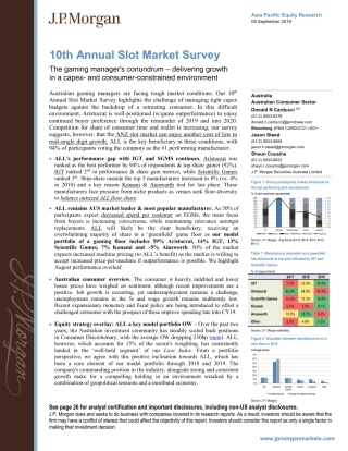 JP 摩根-亚太地区-消费品行业-第十次年度插槽市场调查：资本支出和消费者受限的环境下实现增长的难题