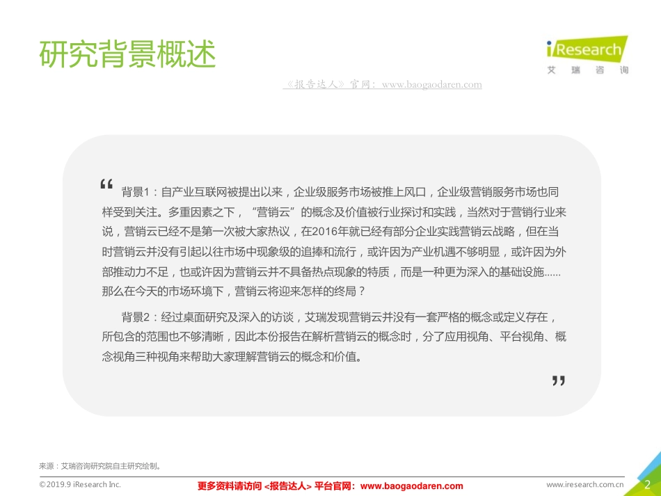艾瑞-年中国营销云市场研究报告--文库_第2页