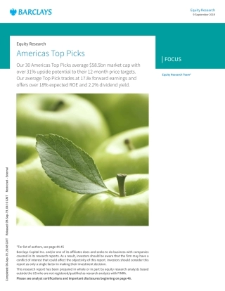 巴克莱-美股-股票策略-美股顶级股票选择策略--文库