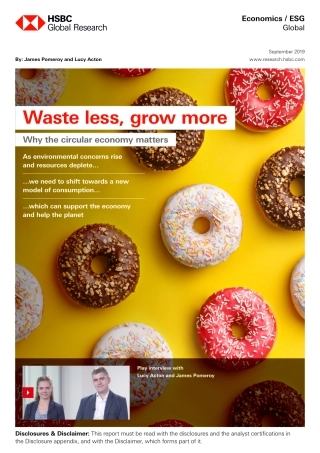 汇丰银行-全球-可持续产业-少浪费，多增长：为什么循环经济如此重要？--文库