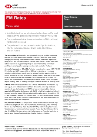 汇丰银行-新兴市场-宏观策略-新兴市场利率：量与价值--文库