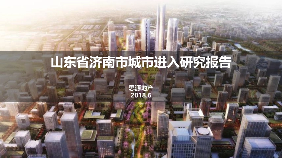 济南城市进入研究报告_第1页