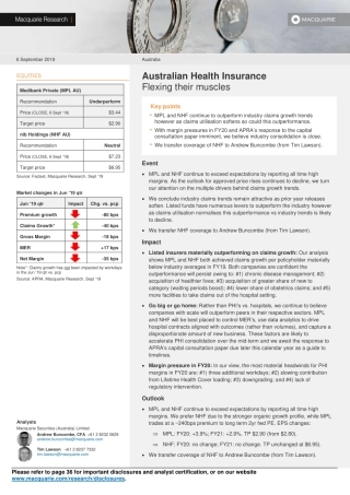 麦格理-澳大利亚-保险行业-澳大利亚医疗保险：展现能力--页