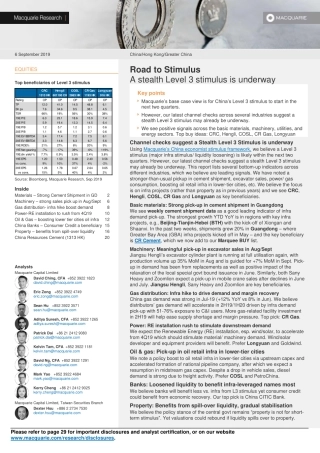 麦格理-中国宏观策略：刺激之路进行中--页