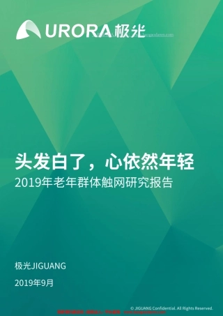 年老年群体触网研究报告-极光大数据--页