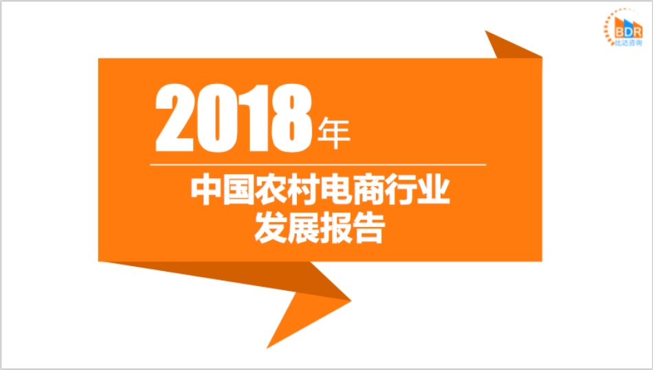 年中国农村电商行业发展报告_第1页