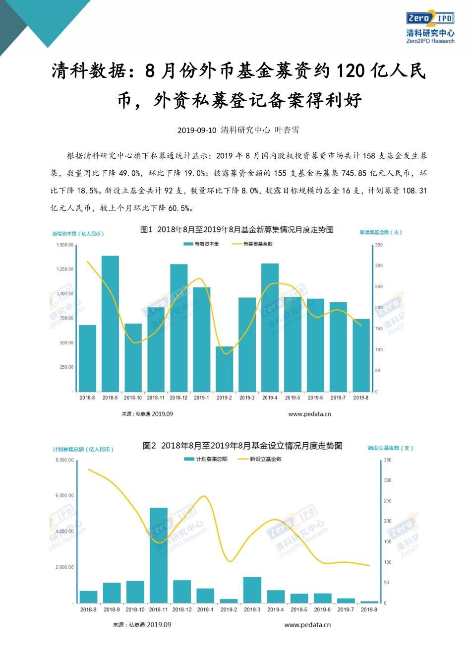 清科-年月中国创业投资暨私募股权募资统计报告--页_第1页