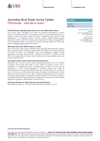瑞银-澳大利亚-房地产行业-澳大利亚房地产市场更新：年上半年结果--页