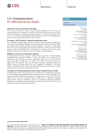 瑞银-美股-通信行业-美国通信G：解决关键争论--页