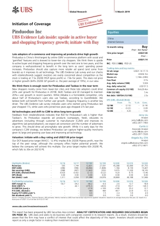 瑞银-拼多多公司研究：活跃买家和购买频率增长，推荐买入评级--页