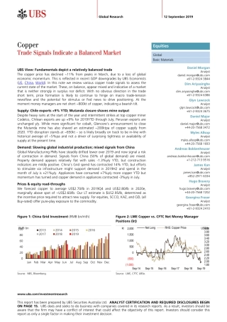 瑞银-全球-基础材料行业-铜：贸易信号表明市场平衡--页