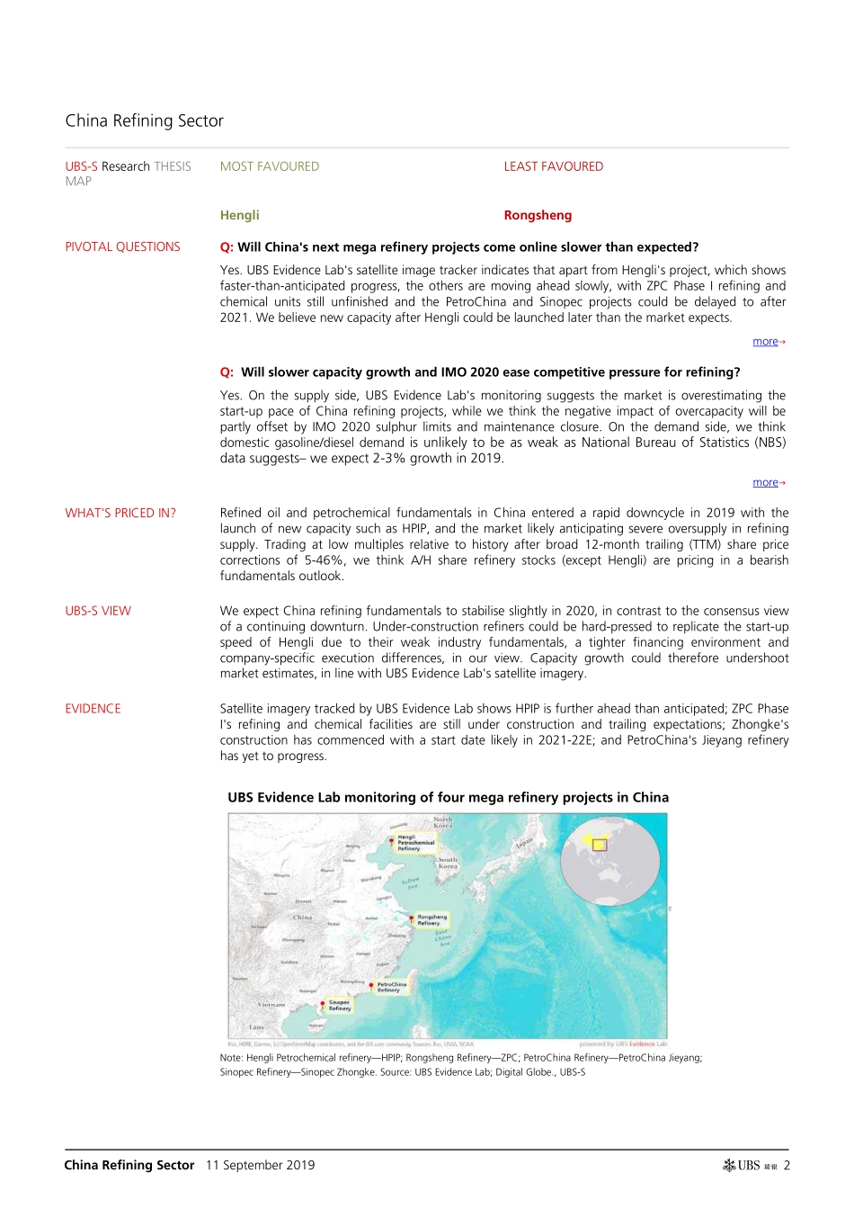 瑞银-卫星图像显示，中国炼油产能增长放缓--页_第2页