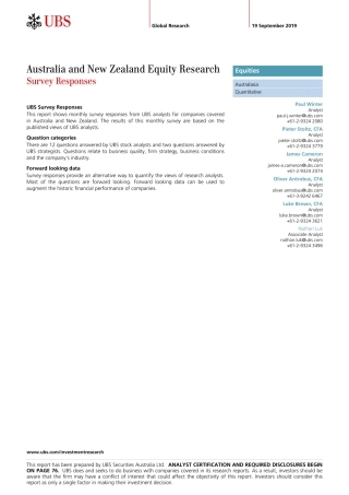 瑞银-亚太地区-量化策略-澳大利亚与新西兰股市研究：调查结果--页