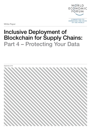 世界经济论坛-供应链区块链的包容性部署：第部分 - 保护您的数据（英文）--页