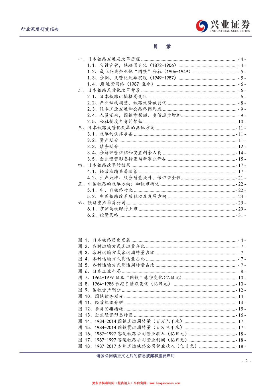 铁路运输行业：日本铁路改革历程的启示--兴业证券-页_第2页
