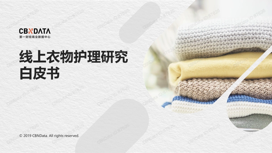 线上衣物护理研究白皮书_第1页