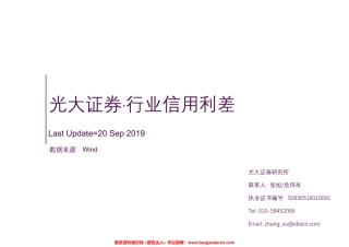 行业信用利差-光大证券-页