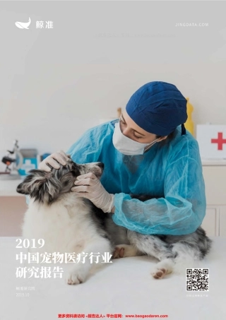 中国宠物医疗行业研究报告-鲸准研究院--页